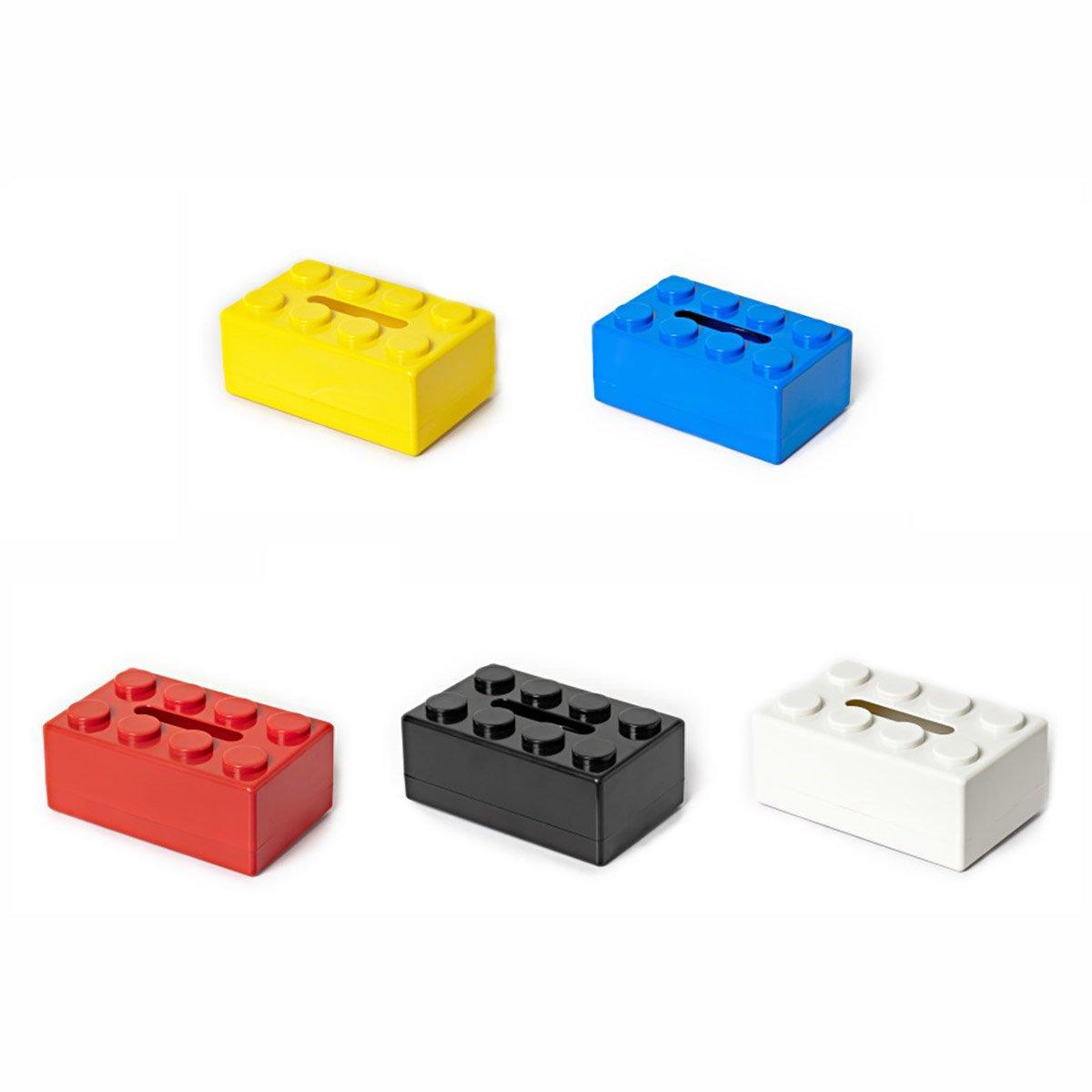 Tissue Box Cover Creative Building Block Cute Napkin Dispenser Holder Home Decor - Blue