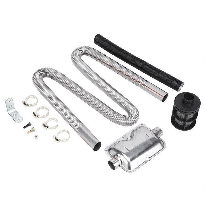 Air Diesel Heater Car Parking Exhaust Pipe Hose + 24Mm Silencer Muffler Filter
