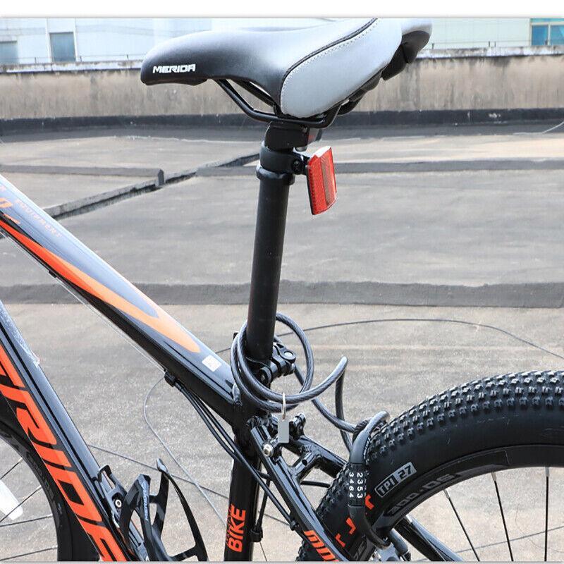 Bicycle Bike Code Lock Locker 4 Digits Password Code Steel Cable Secure Tough