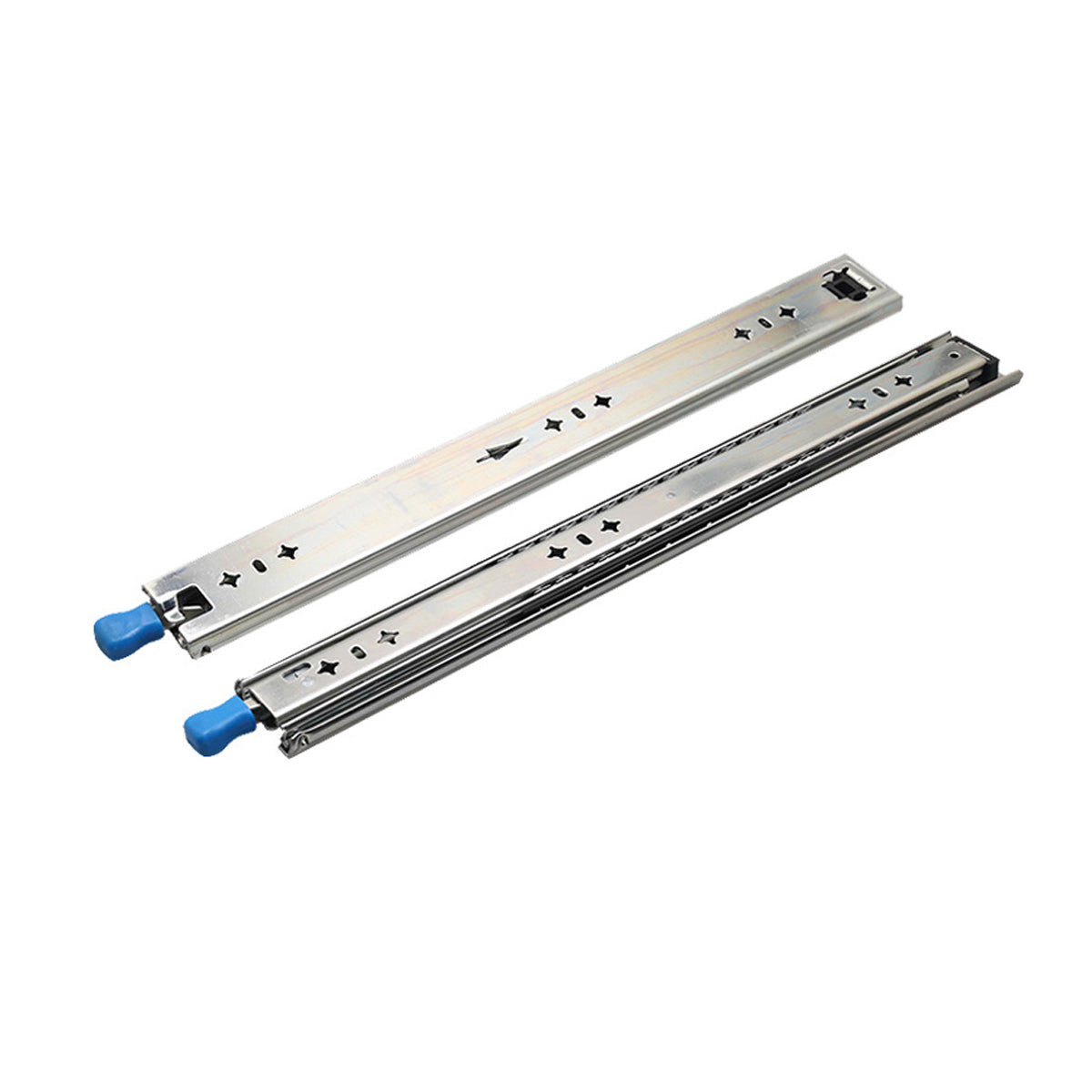 1 Pair Locking Drawer Slides Heavy Duty 120kg Runners Trailer 16 18 20 22 Inch - 16inch/400mm
