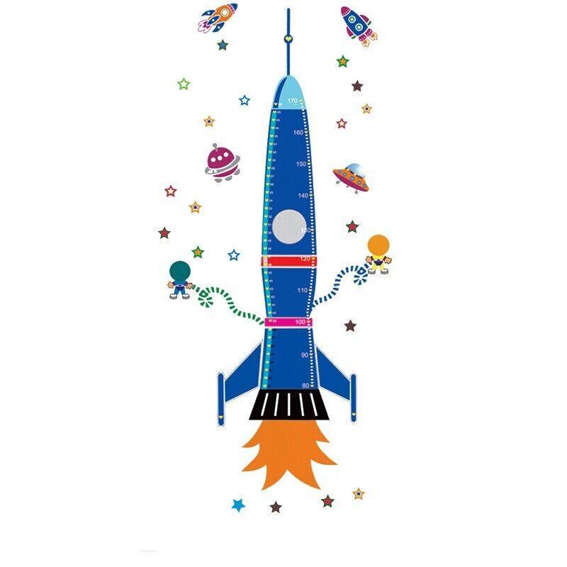 Removable Wall Height Chart Sticker Growth Measurement Ruler Decal for Wall Decor - A