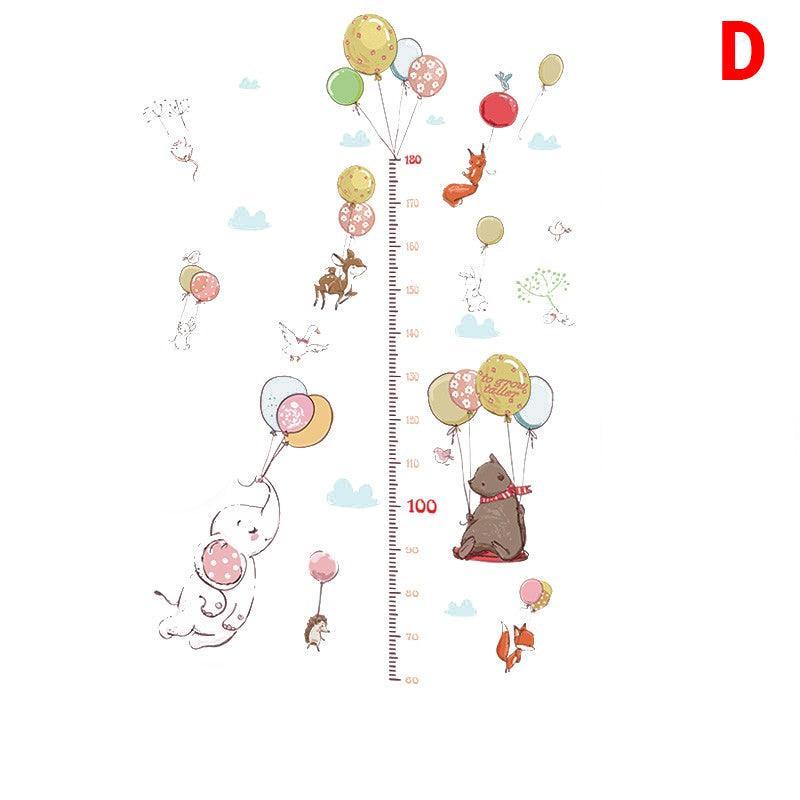 Removable Wall Height Chart Sticker Growth Measurement Ruler Decal for Wall Decor - A