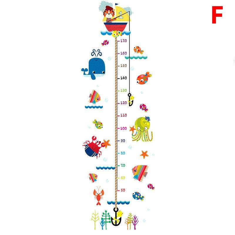 Removable Wall Height Chart Sticker Growth Measurement Ruler Decal for Wall Decor - A