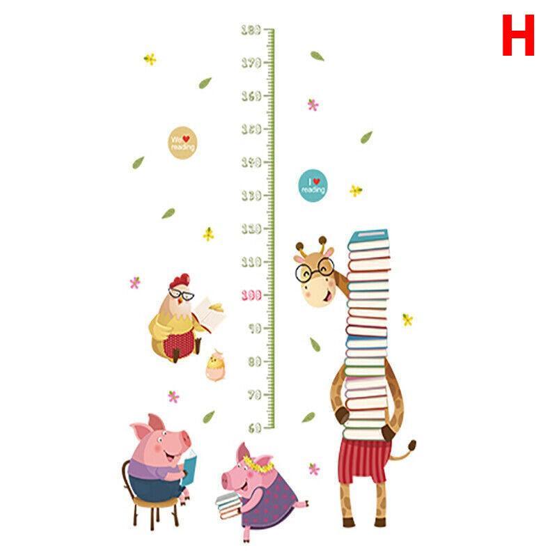 Removable Wall Height Chart Sticker Growth Measurement Ruler Decal for Wall Decor - A