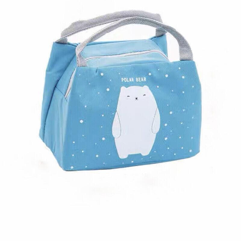 Portable Insulated Thermal Lunch Box Carry Tote Picnic Case Storage Bag 21x17x15cm - C02 (21x17x15cm)