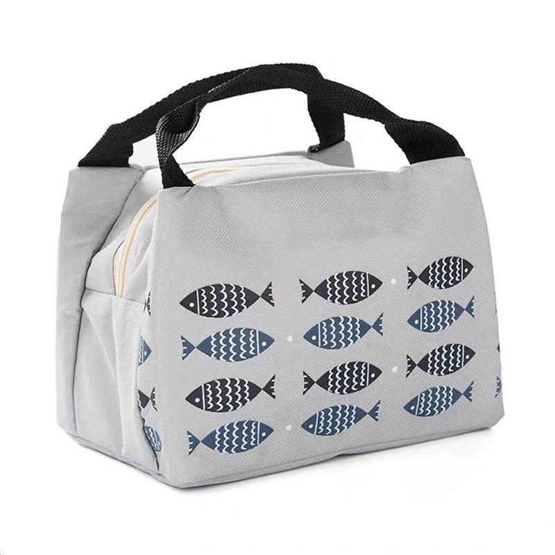 Portable Insulated Thermal Lunch Box Carry Tote Picnic Case Storage Bag 21x17x15cm - C06 (21x17x15cm)