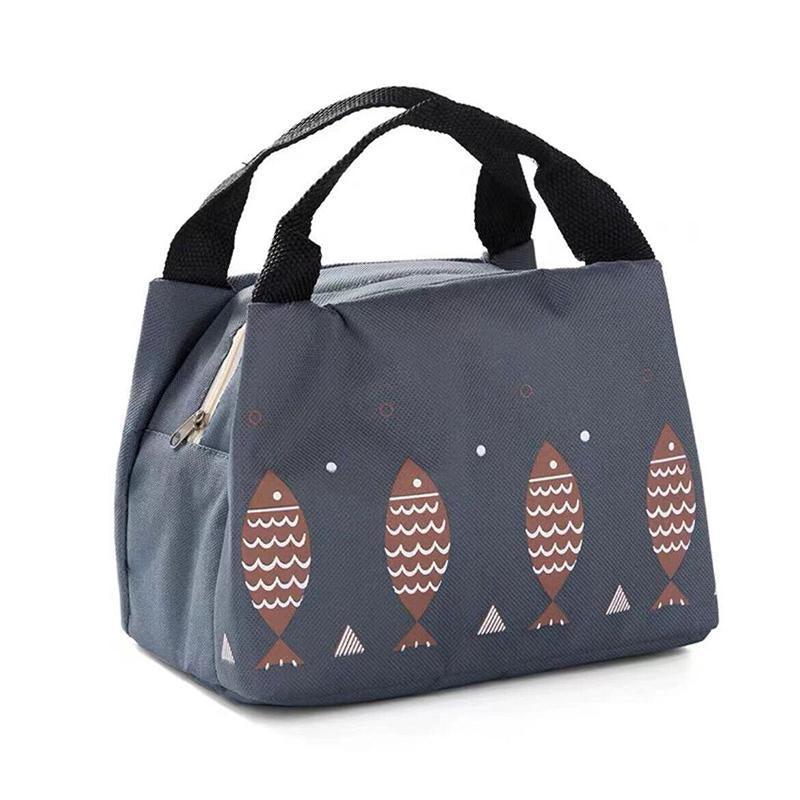 Portable Insulated Thermal Lunch Box Carry Tote Picnic Case Storage Bag 21x17x15cm - C06 (21x17x15cm)