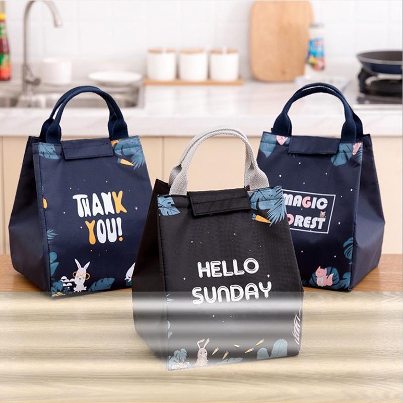 Portable Insulated Thermal Lunch Box Carry Tote Picnic Case Storage Bag 18x24x15cm - E08 (18x24x15cm)