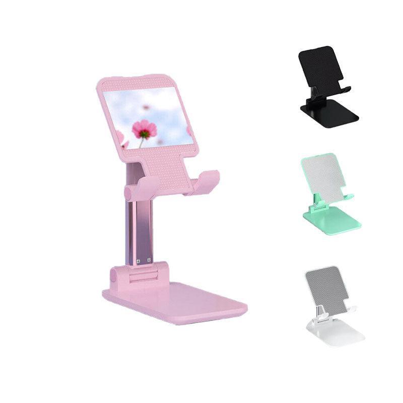 Foldable Adjustable Universal Desk Stand Holder For Mobile Phone Tablet Portable - Black
