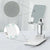 Foldable Adjustable Universal Desk Stand Holder For Mobile Phone Tablet Portable - Black