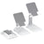 Foldable Adjustable Universal Desk Stand Holder For Mobile Phone Tablet Portable - Black