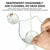 Double Cat Bowl Pet Bowls Stand Dog Elevated Feeder Food Water Raised Lifted Au - Black+Transparency
