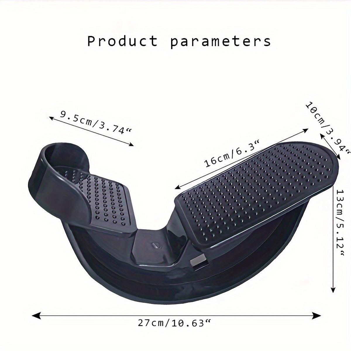 2PCS Tendon Plate Calf Stretcher Fitness Oblique Pedal Ankle Achilles Exercise - Black