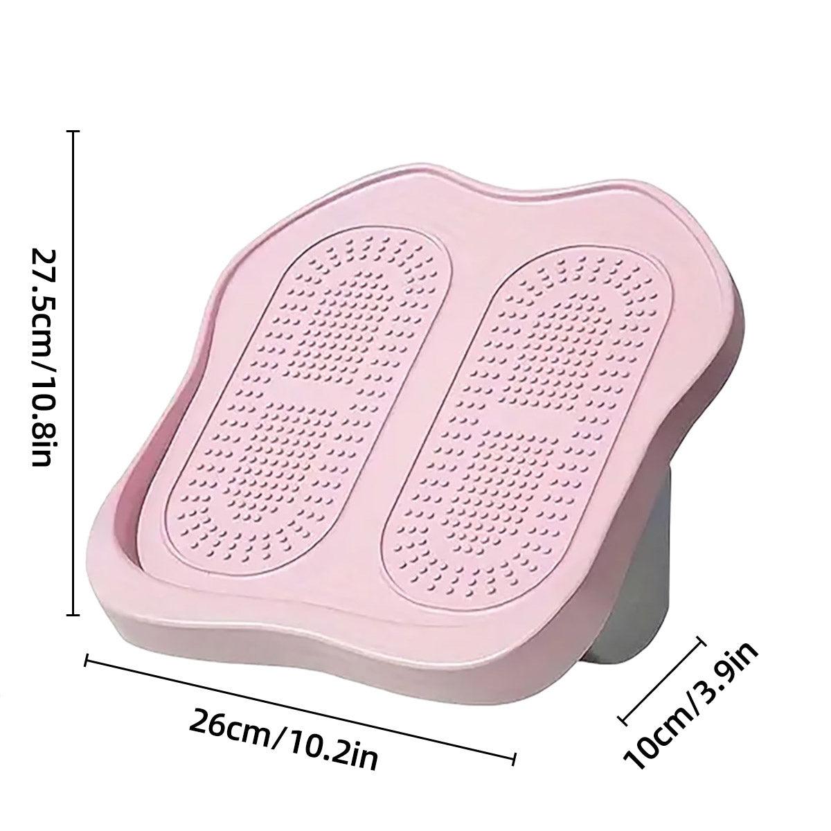 Portable Folding Stretch Board Fitness Pedal Slant Calf Ligament Trainer Tool - Blue