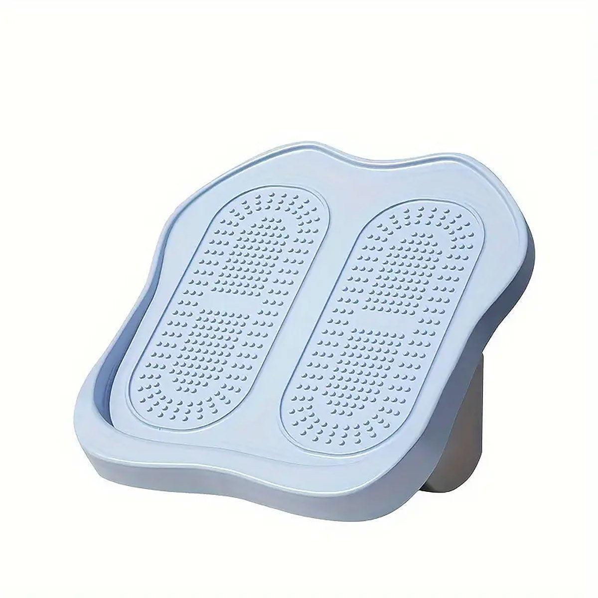 Portable Folding Stretch Board Fitness Pedal Slant Calf Ligament Trainer Tool - Blue