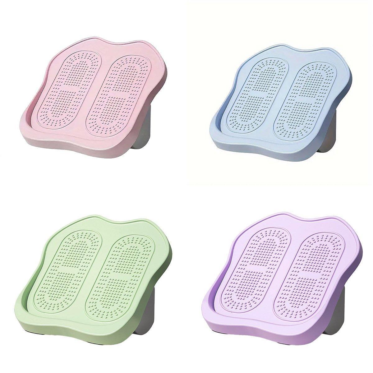 Portable Folding Stretch Board Fitness Pedal Slant Calf Ligament Trainer Tool - Green