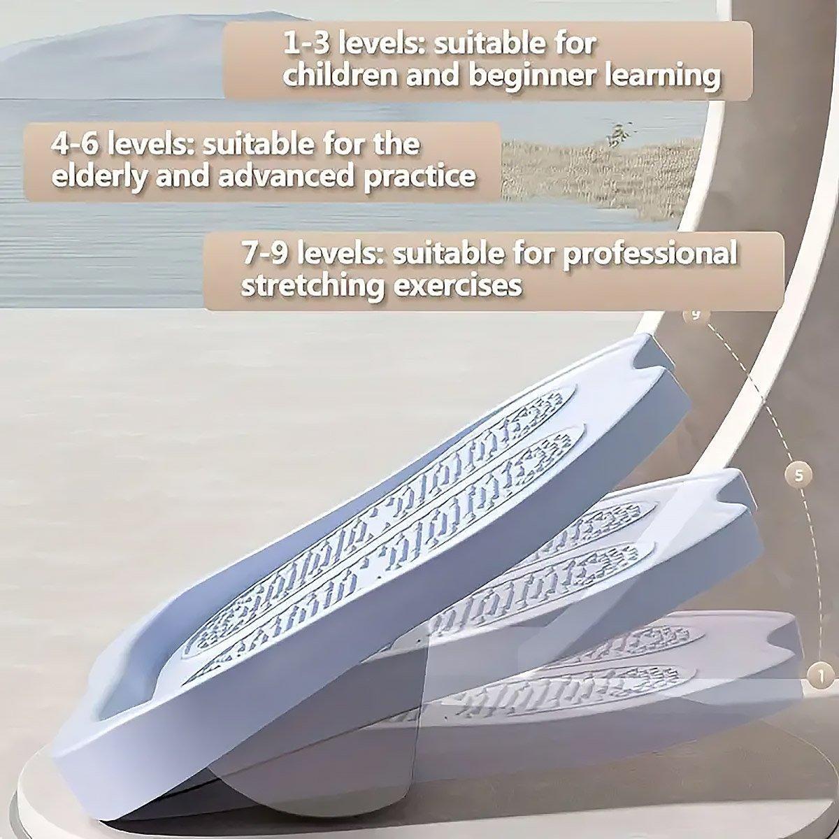 Portable Folding Stretch Board Fitness Pedal Slant Calf Ligament Trainer Tool - Green