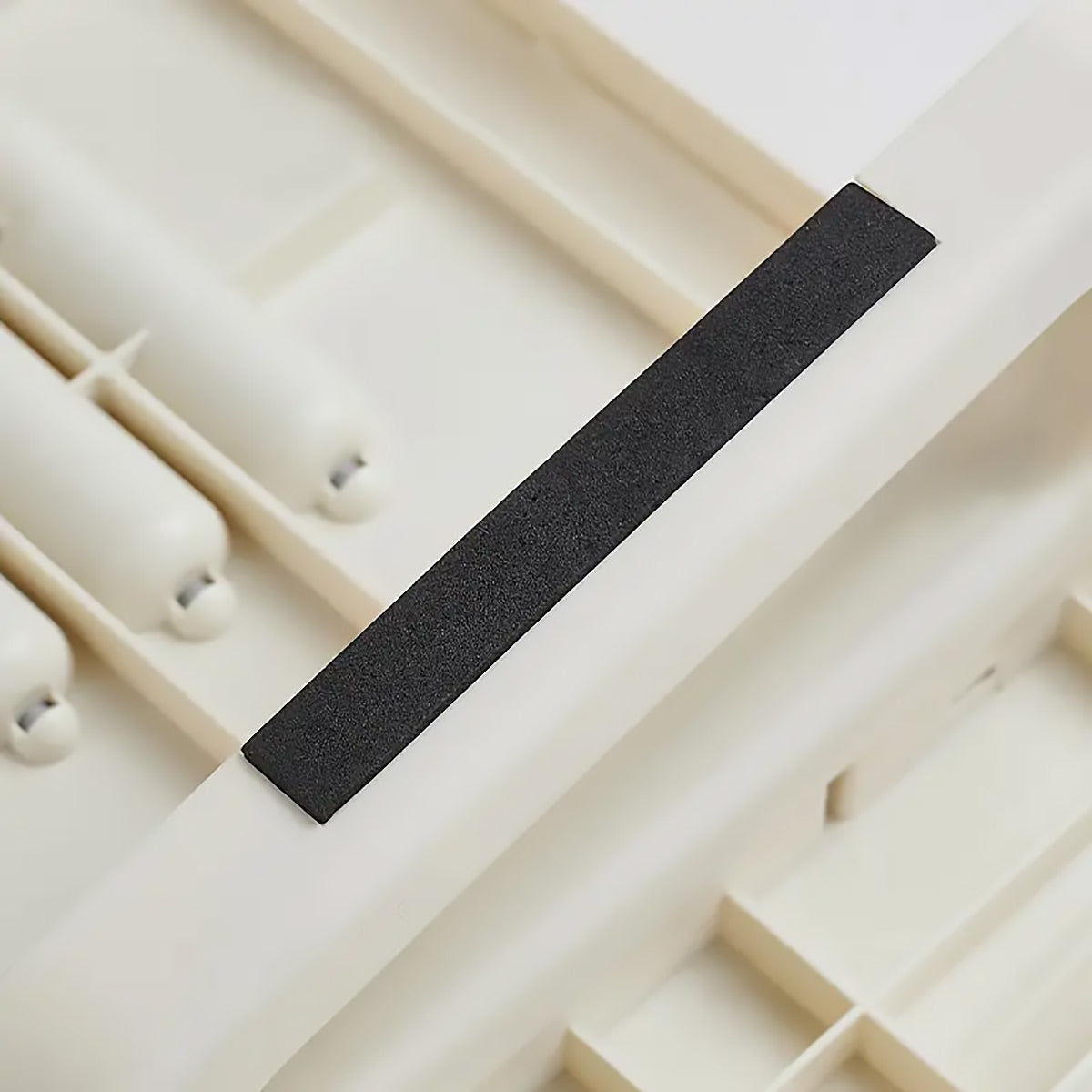 Ergonomic Office Footrest Adjustable Under Desk Stool Anti Fatigue Foot Support - White