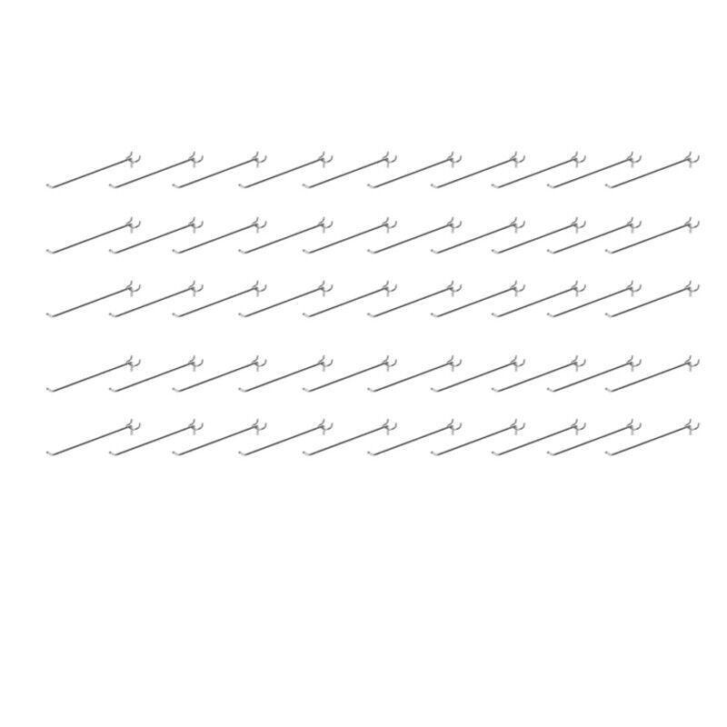 50X Pegboard Hooks Metal Panel Valcano Peg Board Hook Steel 50 100 150 200 Mm - 10CM