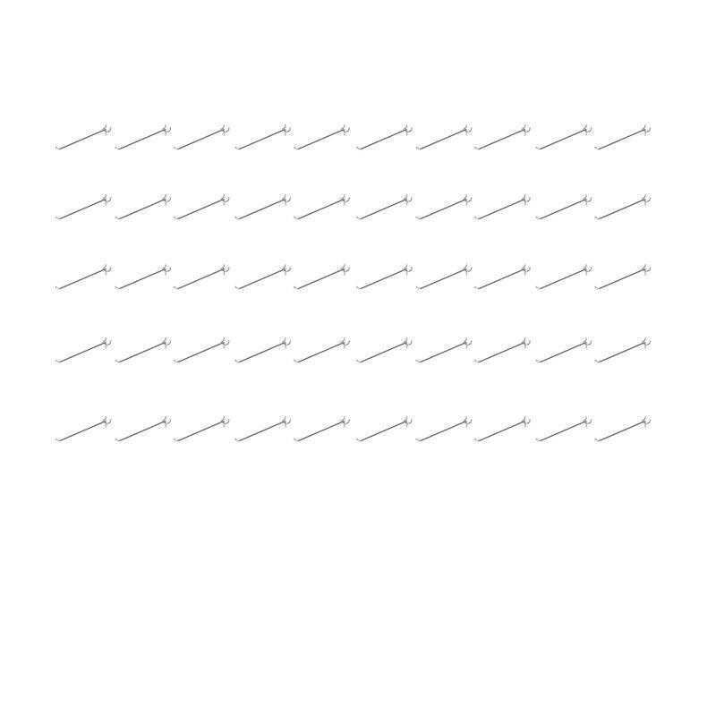 50X Pegboard Hooks Metal Panel Valcano Peg Board Hook Steel 50 100 150 200 Mm - 15CM