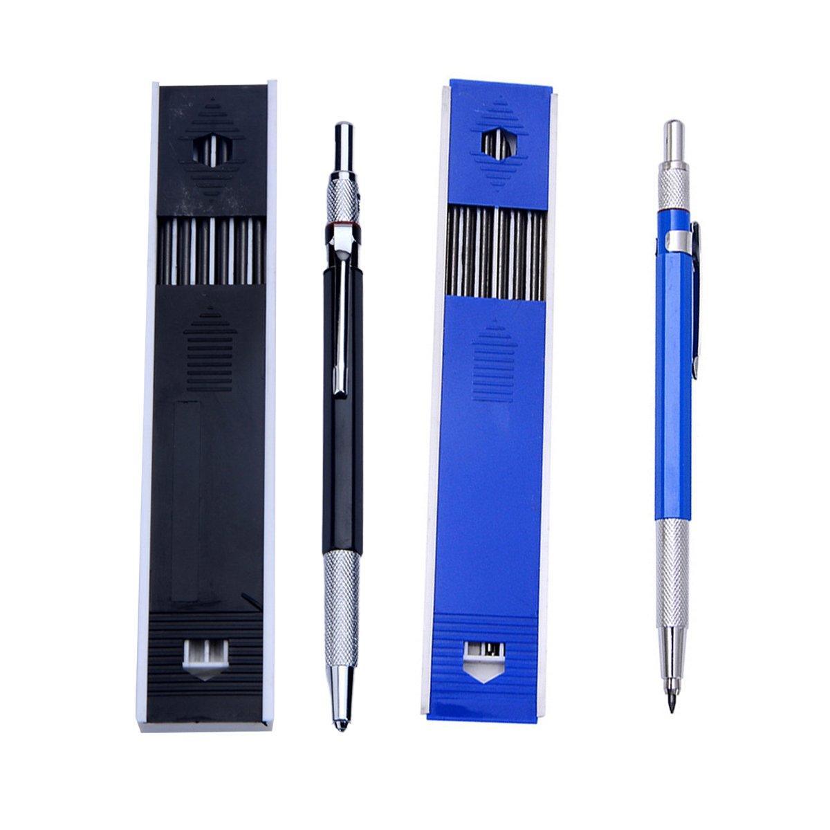 2mm HB Lead Holder Pen Automatic Mechanical Drafting Drawing Pencil Art Tool - Blue(1PCS)