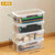 Transparent Stationery Organiser Box with Lid Pencil Pen Case Holder 4pcs Set