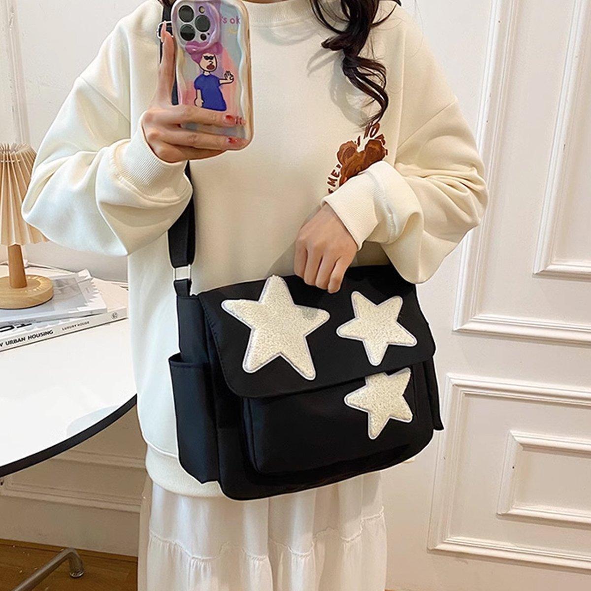 Japanese Style Female Pentagram Crossbody Bag Casual Shoulder Messenger Bag