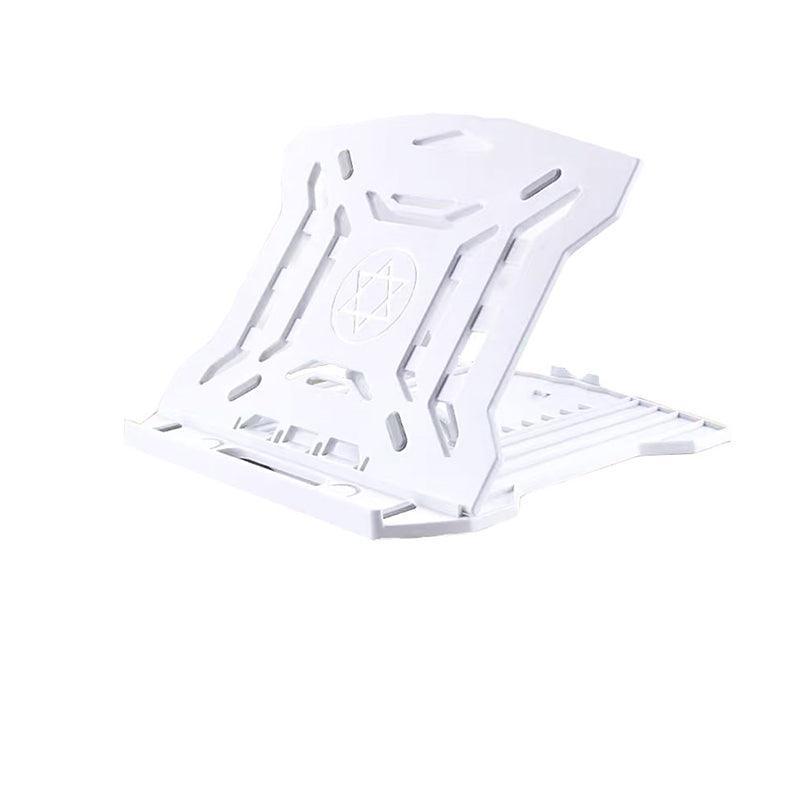 Adjustable Laptop Stand with 360-Degree Base for Desk Riser Home Office Holder - Black