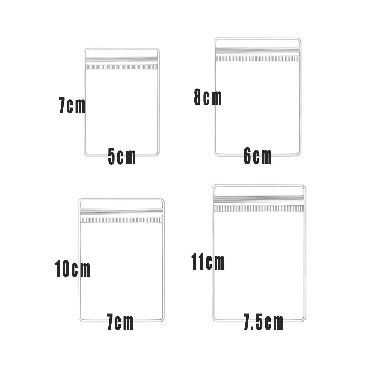 100pcs PVC Self-Sealing Jewelry Bags Anti-Oxidation Storage Dustproof Bags - 12*12cm