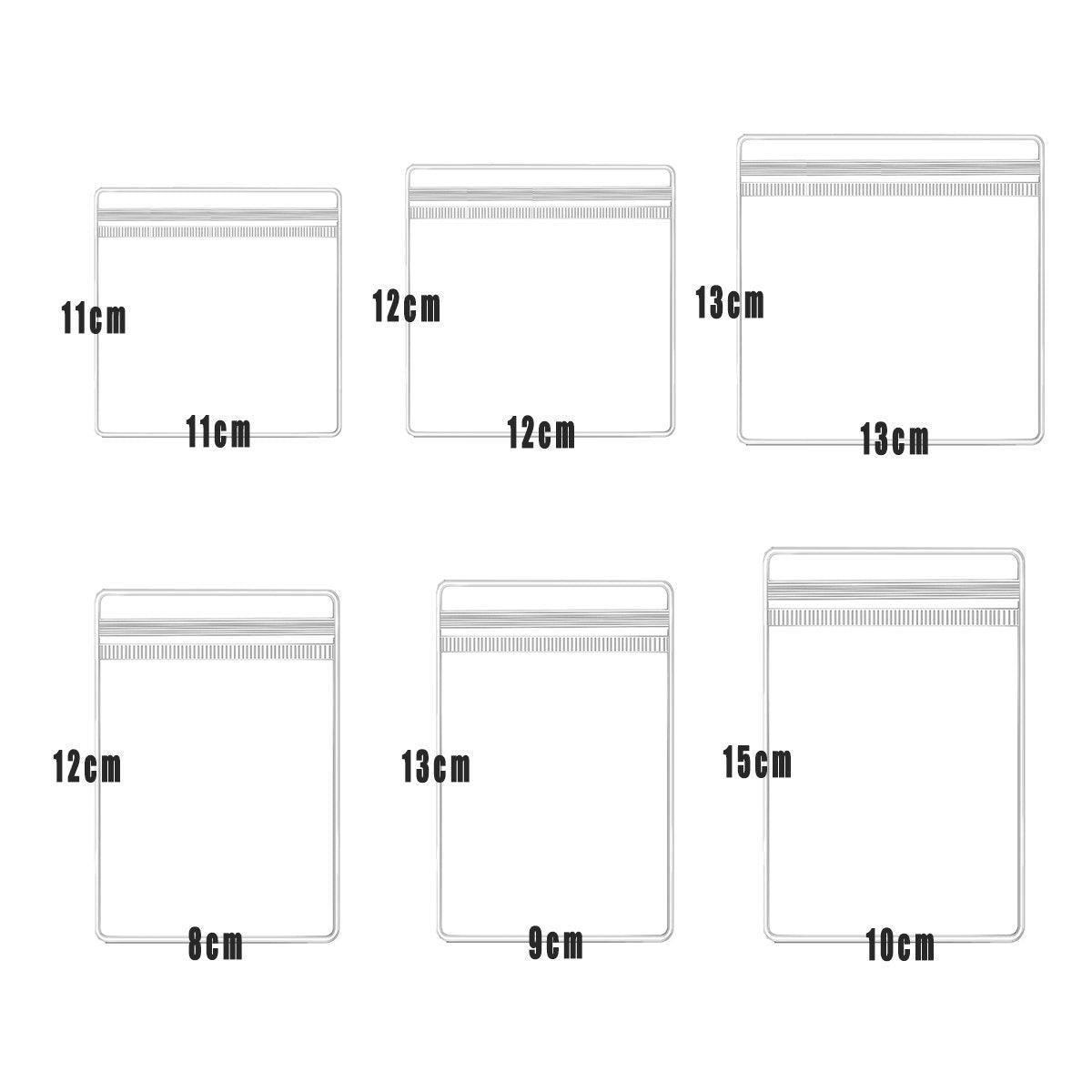 100pcs PVC Self-Sealing Jewelry Bags Anti-Oxidation Storage Dustproof Bags - 9*13cm