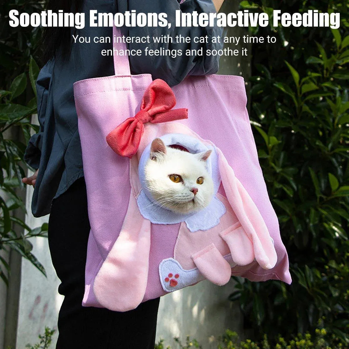 Portable One Shoulder Cat Dog Canvas Bag Breathable Pet Carrier for Travel - Yellow