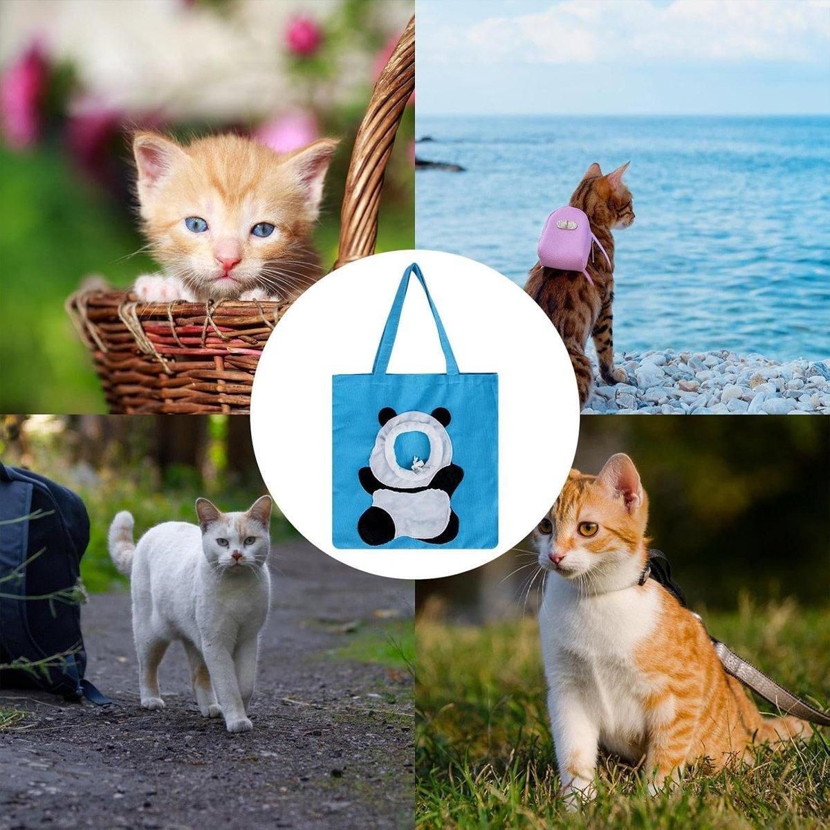 Portable One Shoulder Cat Dog Canvas Bag Breathable Pet Carrier for Travel - Yellow
