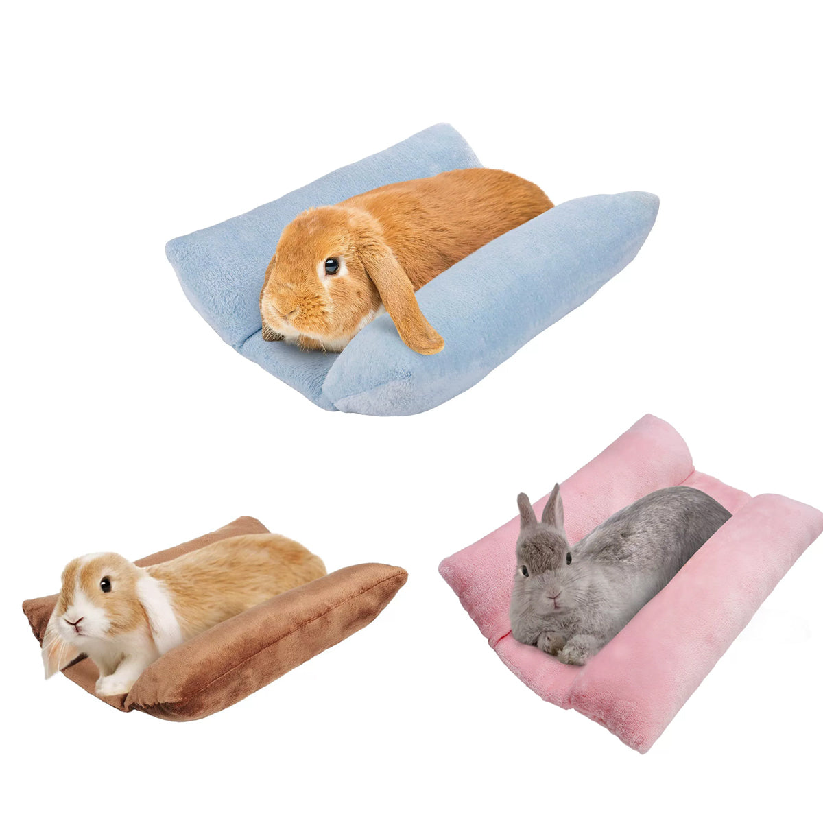 Small Animal Bed Cushion Plush Sleeping Mat for Pet Carrier Cage Nest Hamster - Pink