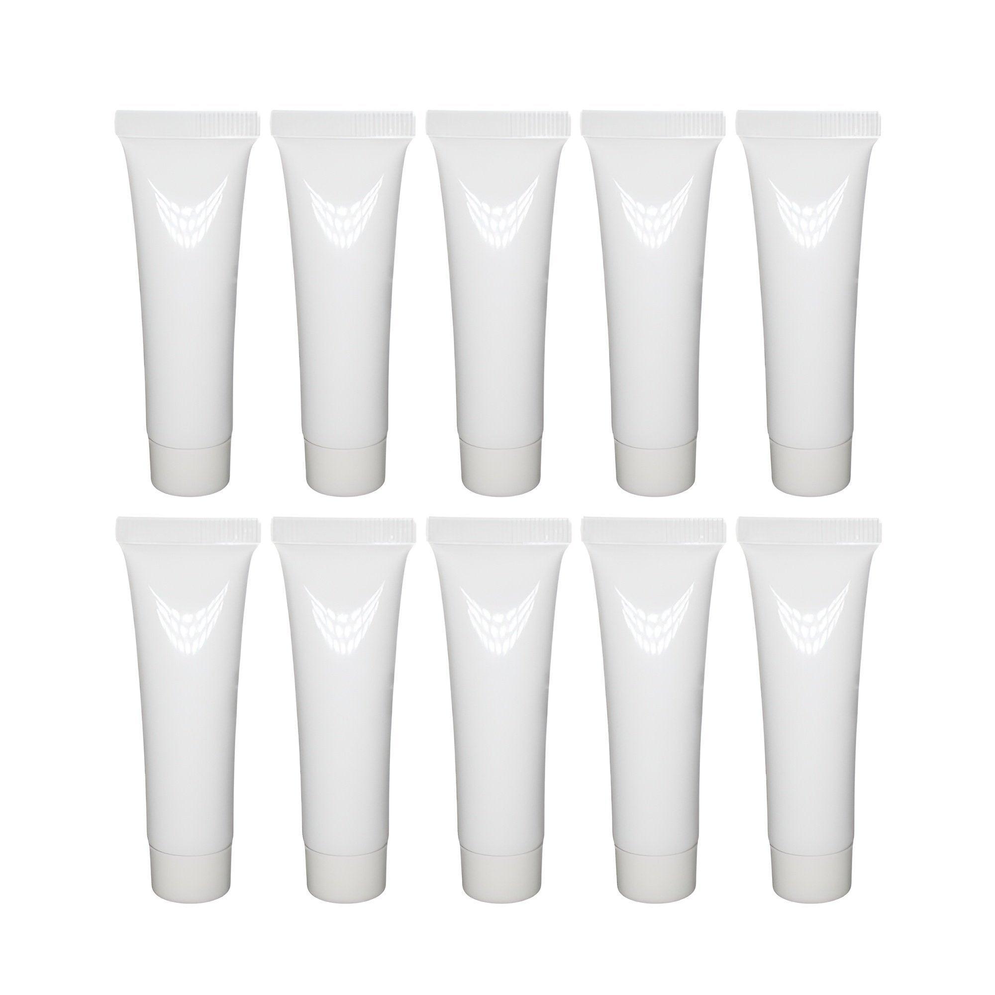 10x Soft Cosmetic Tubes for Face Wash Hand Cream Lotion Packaging Containers - 10ml