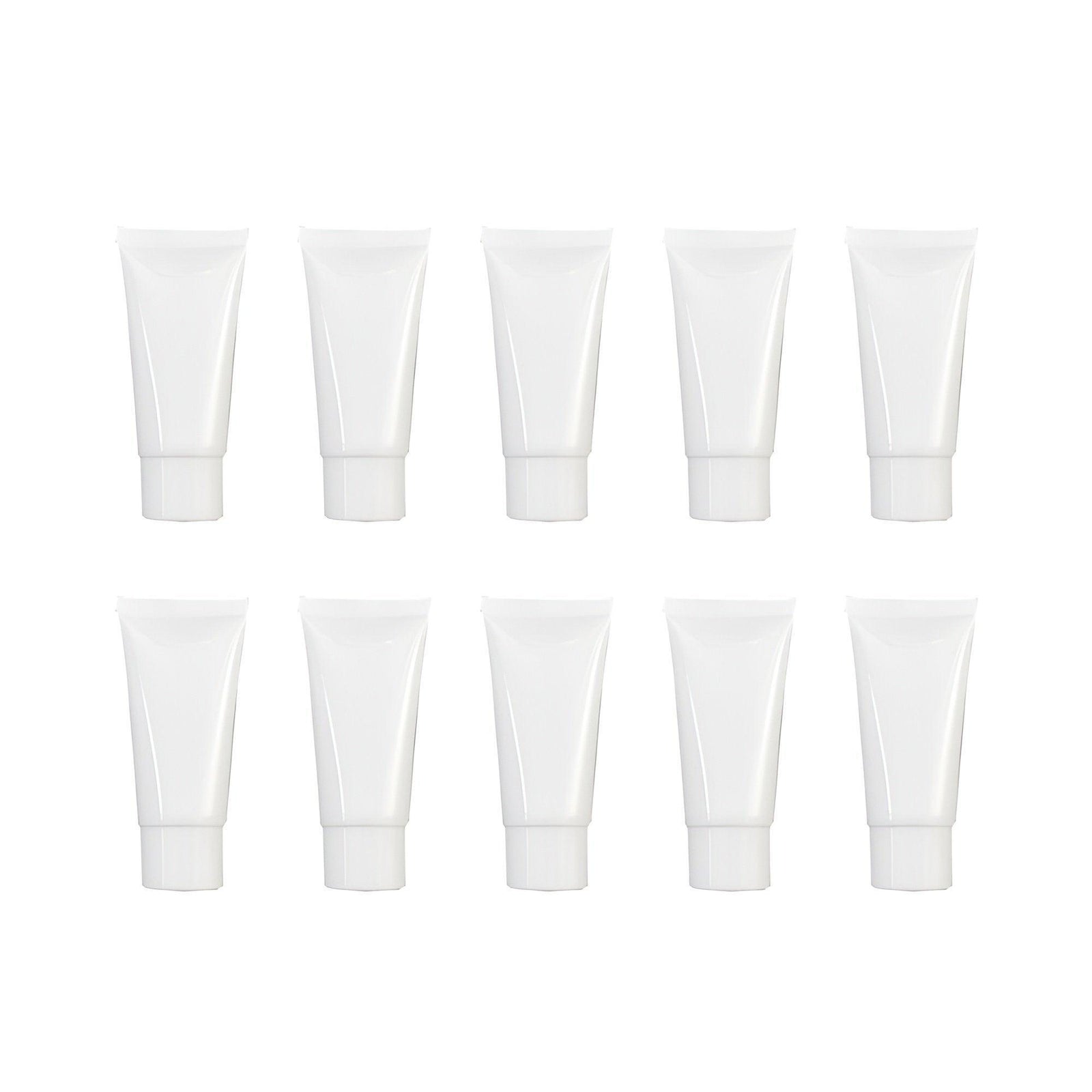 10x Soft Cosmetic Tubes for Face Wash Hand Cream Lotion Packaging Containers - 30ml