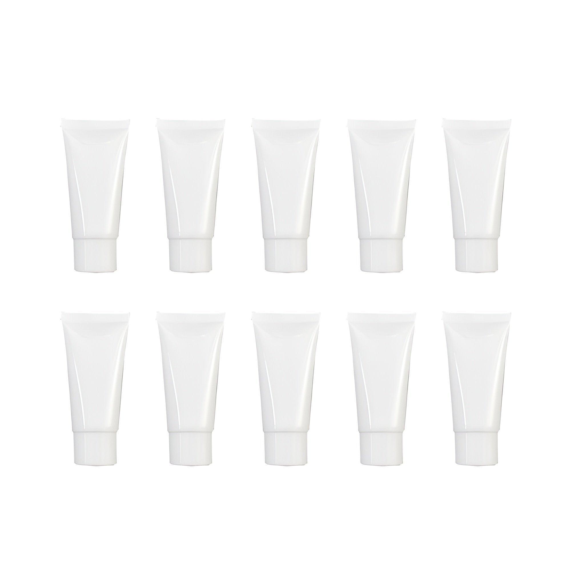 10x Soft Cosmetic Tubes for Face Wash Hand Cream Lotion Packaging Containers - 40ml