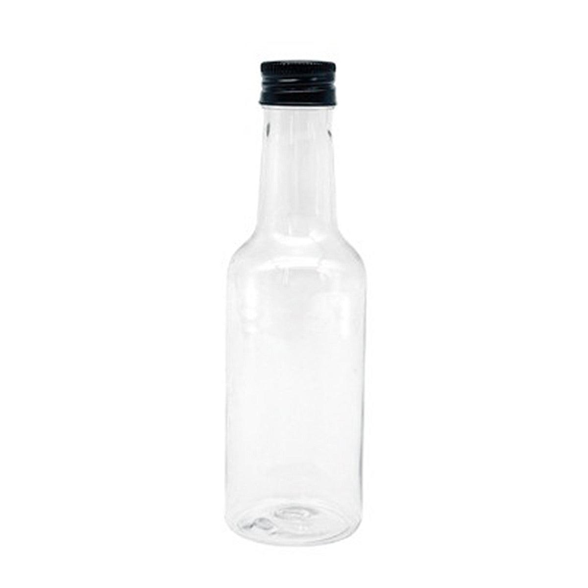 24PCS Small Plastic Wine Bottle Beverage Juice Container Reusable Clear Bottle - 50ML