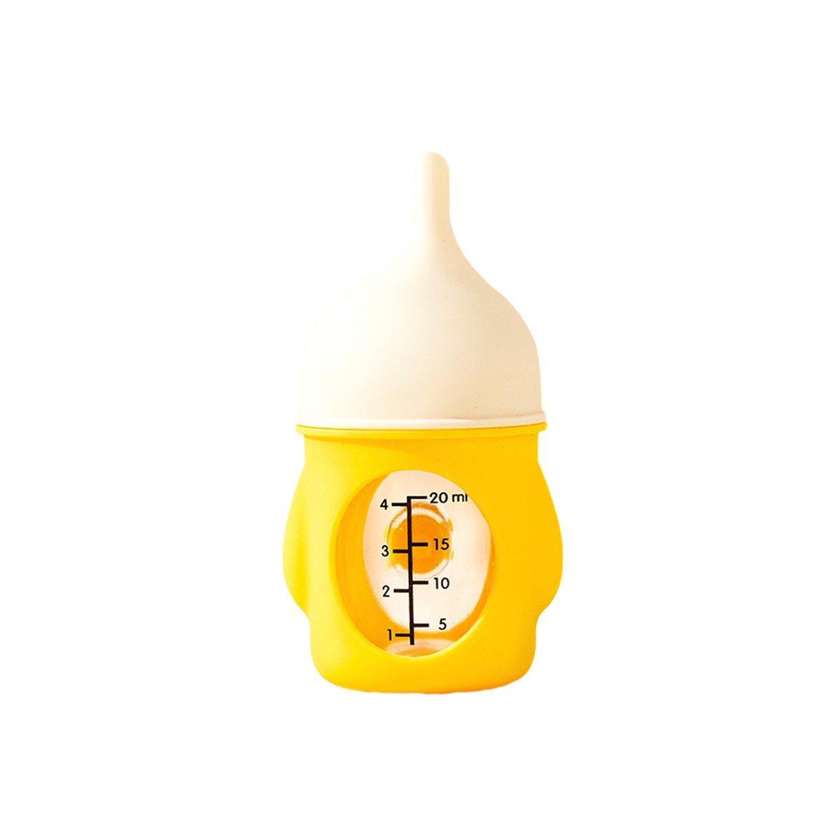 Silicone Pet Milk Feeding Bottle with Scale for Small Puppies and Kittens 20ml 80ml - 80ml-Pink