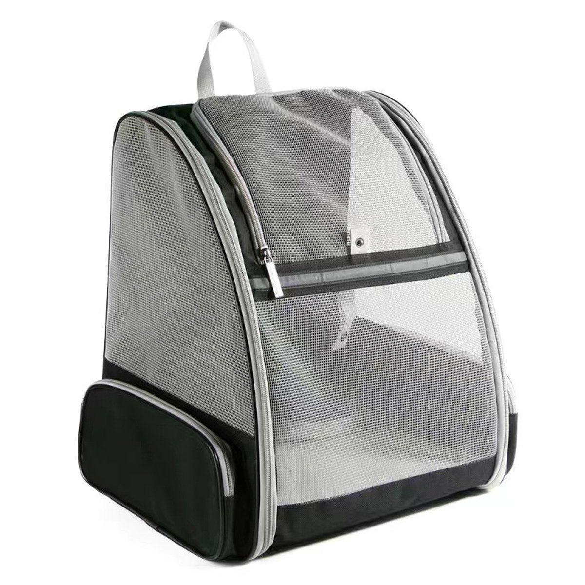 Large Foldable Breathable Portable Cat Dog Bag Outdoor Shoulder Pet Backpack - Blue