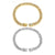 Cuban Chain Metal Dog Collar Pet Training Necklace for Small Medium Large Dogs - Gold-45cm
