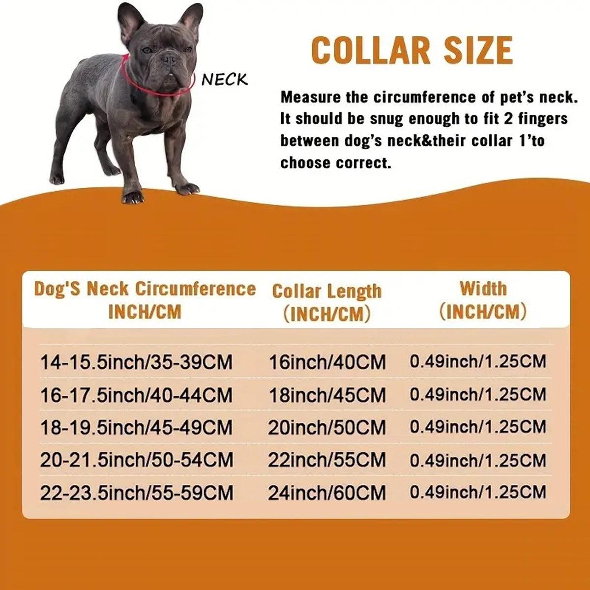 Cuban Chain Metal Dog Collar Pet Training Necklace for Small Medium Large Dogs - Gold-55cm