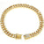 Cuban Chain Metal Dog Collar Pet Training Necklace for Small Medium Large Dogs - Gold-60cm