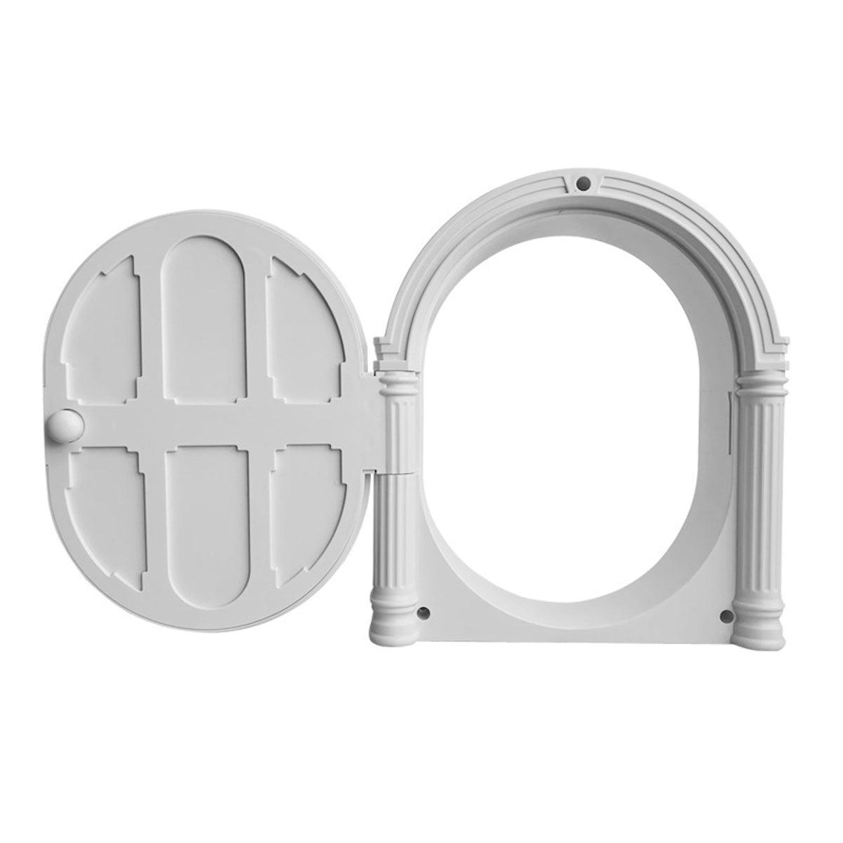 Controllable Cat Dog Door Flap for Pet House Adjustable Entry Exit Pet Door