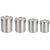 Stainless Steel Pet Food Storage Bucket Dog Cat Grain Container Bin Kitchen - 1000ml