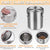 Stainless Steel Pet Food Storage Bucket Dog Cat Grain Container Bin Kitchen - 1000ml
