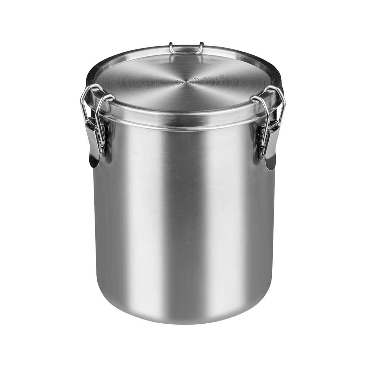 Stainless Steel Pet Food Storage Bucket Dog Cat Grain Container Bin Kitchen - 1600ml