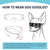 Pet Dog Sunglasses Goggles UV Eye Shield for Small Dogs Outdoor Travel Sunshade - Gold
