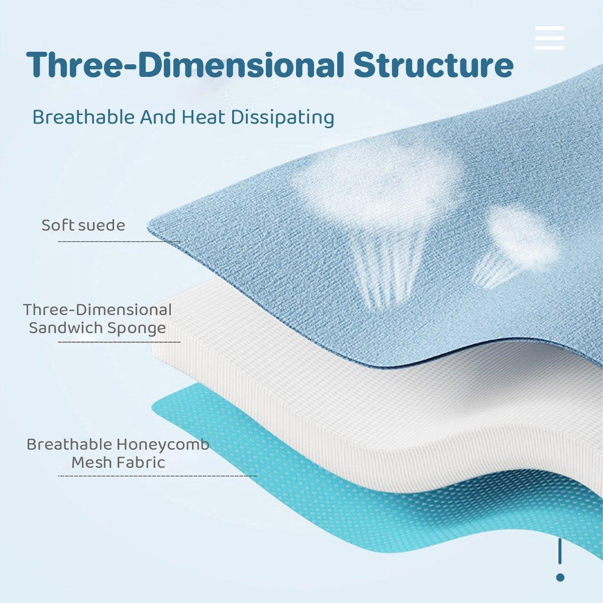 Pet Angel Wings Dog Vest Leash Cat Harness Anti-Break Walking Dog Leash Set - Blue-M