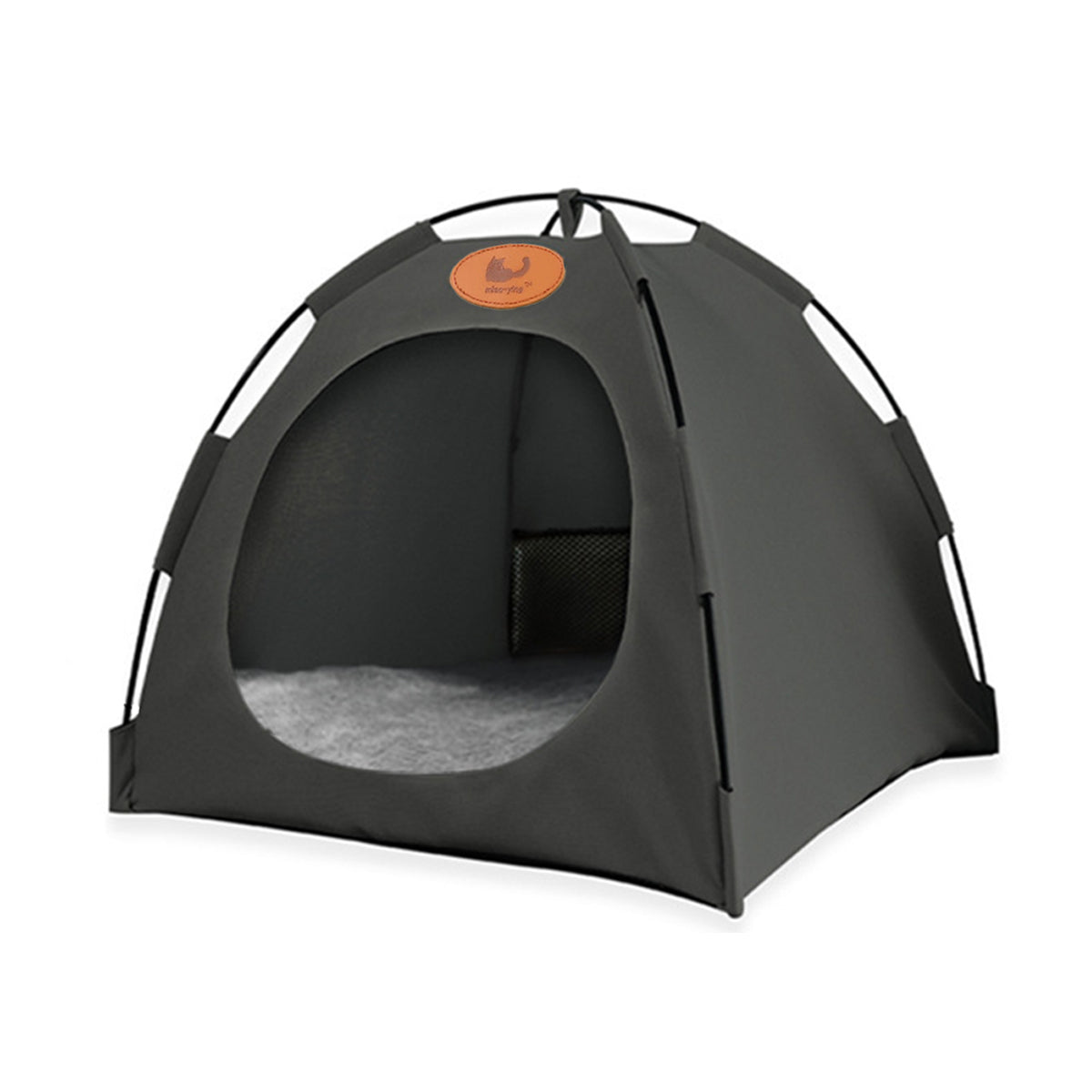 Folding Camping Pet Tent for Cats Puppy Bed Indoor Cat Nest Dog Cave Style House - Coffee