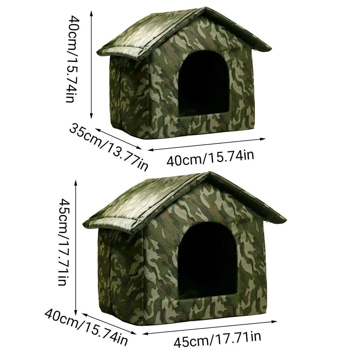 Waterproof Outdoor Cat Nest Stray Pet Hiding Nest Simple Dog House Shelter Bed - M